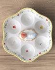 Spring Awakening Egg Plate Rooster & Hen, 20 cm