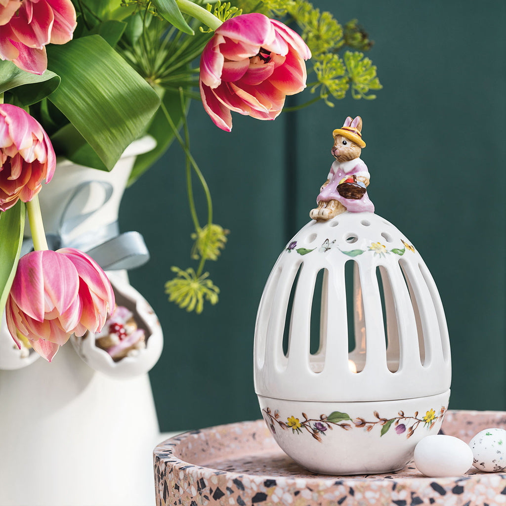 Bunny Tales Tea light holder egg, Anna 88x88x160mm
