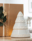 Winter Gow Hurricane Lamp Tree