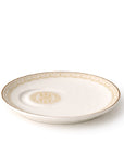 Geo Rose Beige & Gold Espresso Cup Saucer 14.5 cm