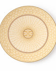 Geo Rose Beige & Gold Coupe Plate 33 cm