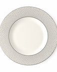 Geo Rose Grey & Platinum Dinner Plate 28 cm