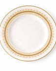 Geo Rose Beige & Gold Bread & Butter Plate 16 cm