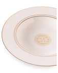 Geo Rose Beige & Gold Deep/Soup Plate 24.5 cm