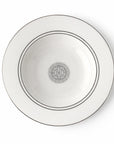 Geo Rose Grey & Platinum Deep/Soup Plate 24.5 cm