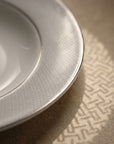Geo Rose Grey & Platinum Deep Plate 29 cm