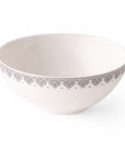 Geo Rose Grey & Platinum Individual Bowl 0.42 L