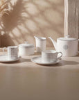 Geo Rose Grey & Platinum Creamer 0.22 L