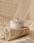 Geo Rose Beige & Gold Sugar Bowl with Lid 0.32 L