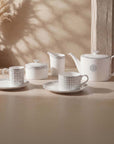 Geo Rose Grey & Platinum Sugar Bowl with Lid 0.32 L