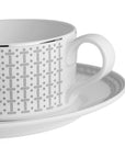 Geo Rose Grey & Platinum Tea Cup 0.23 L