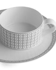 Geo Rose Grey & Platinum Tea Cup 0.23 L