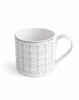 Geo Rose Grey & Platinum Coffee Cup 0.22 L