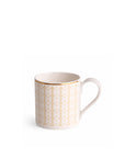 Geo Rose Beige & Gold Espresso Set – 12 Pcs for 6 Persons