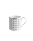 Geo Rose Grey & Platinum Espresso Set - 12 Pcs for 6 Person
