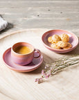 Perlemor Coral Saucer for Espresso Cup 12 cm
