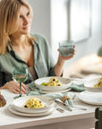 Crafted Cotton Dinner Set of 4 Pieces