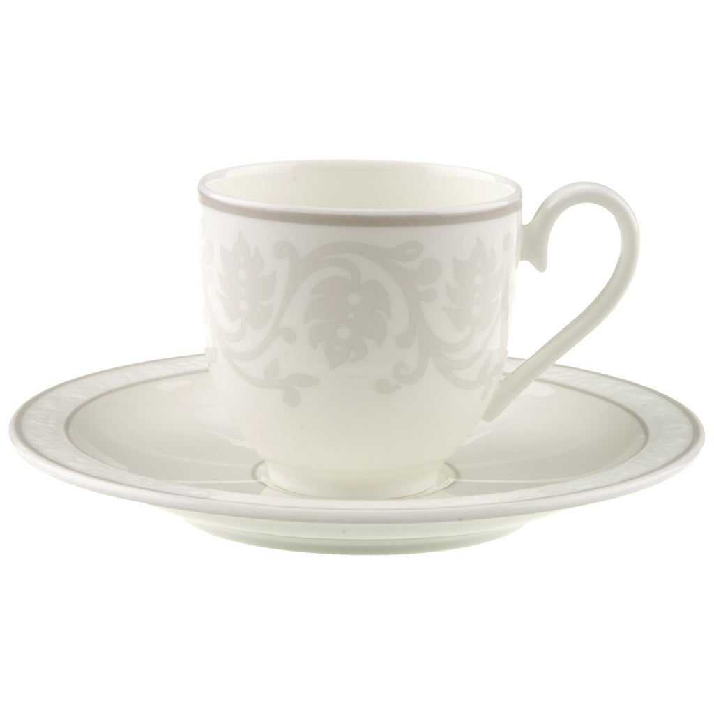 Grey Pearl Espresso cup &amp; Saucer – Set of 6
