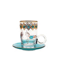 Horse Tiffany Tea, Coffee & Water Set - 24 pcs