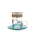 Horse Tiffany Tea, Coffee & Juice Set - 24 pcs