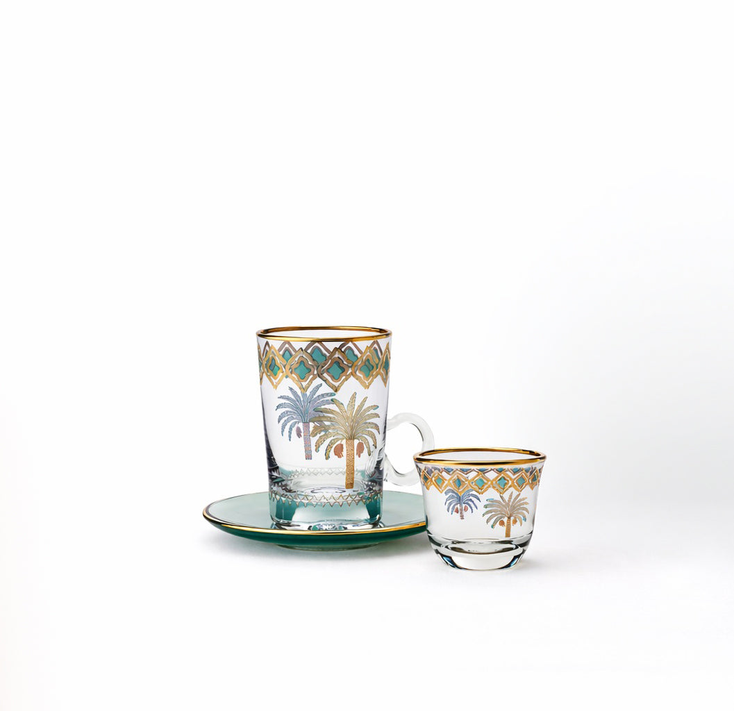 Palm Coffee and Tea - Set of 12