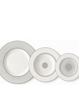 Geo Rose Grey & Platinum Dinner Set-18 Pcs for 6 Persons