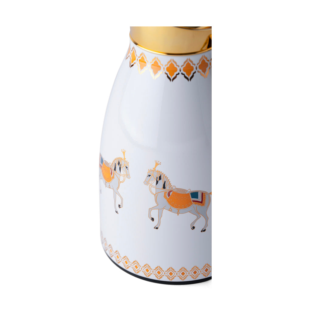 Amber Horse Thermos Gold 1L