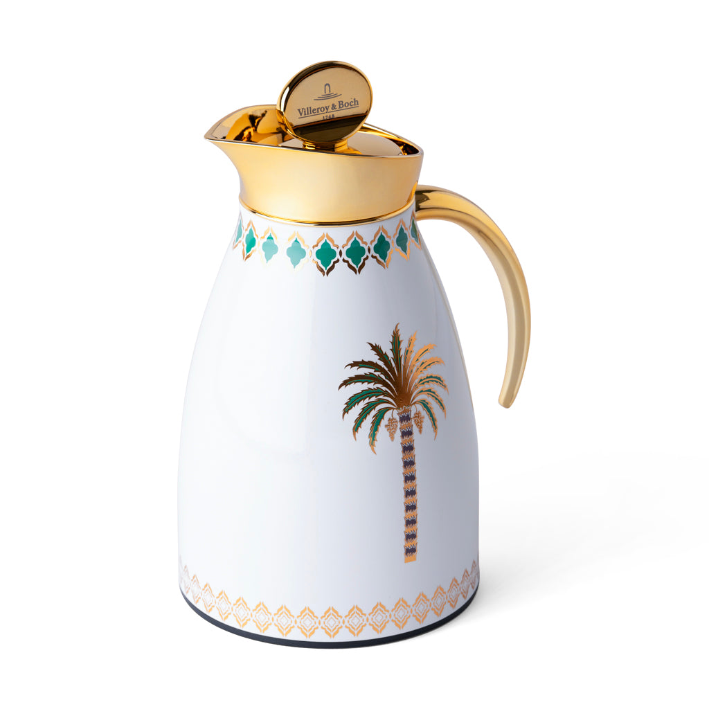 Palm Tree Thermos Gold 1L