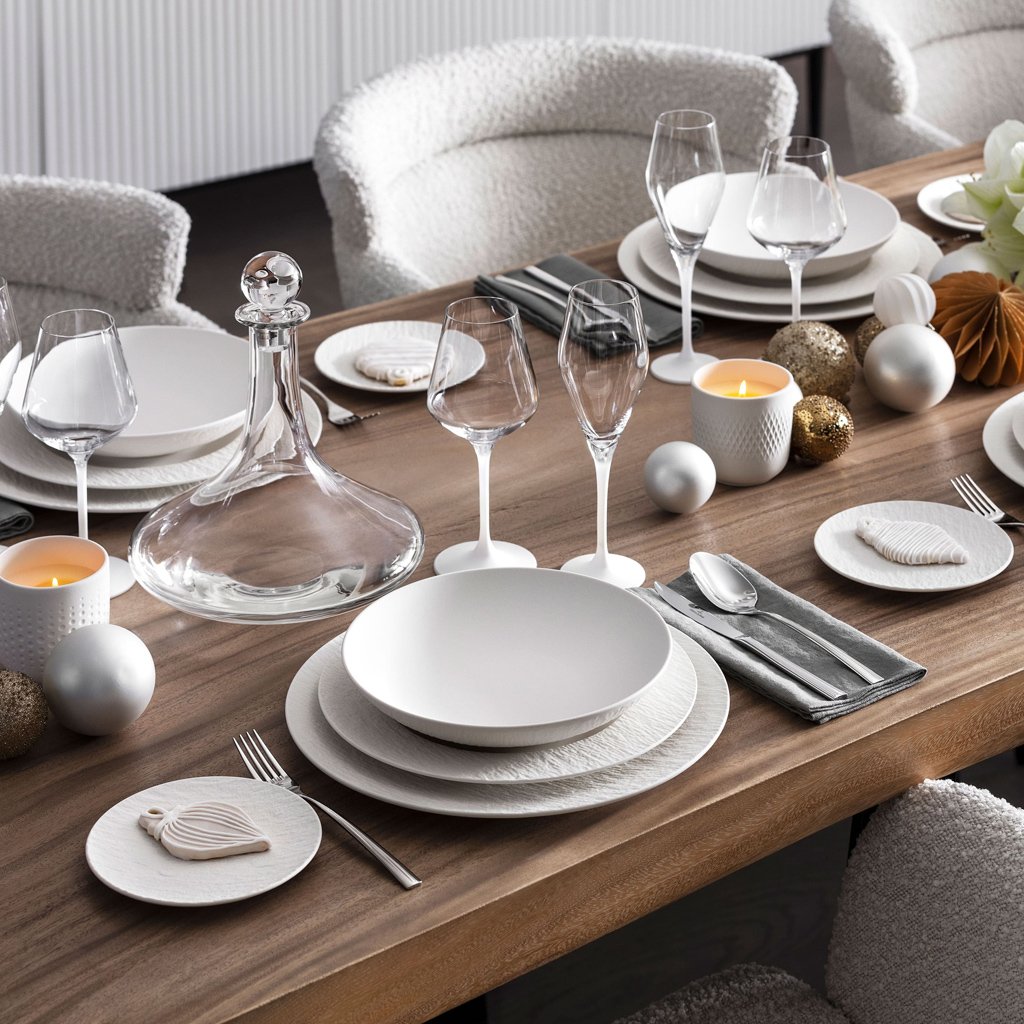 Manufacture Blanc Dinner Set – 24 Pcs for 6 Persons