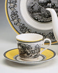 Audun Ferme Coffee/Teacup and Saucer Set of 6